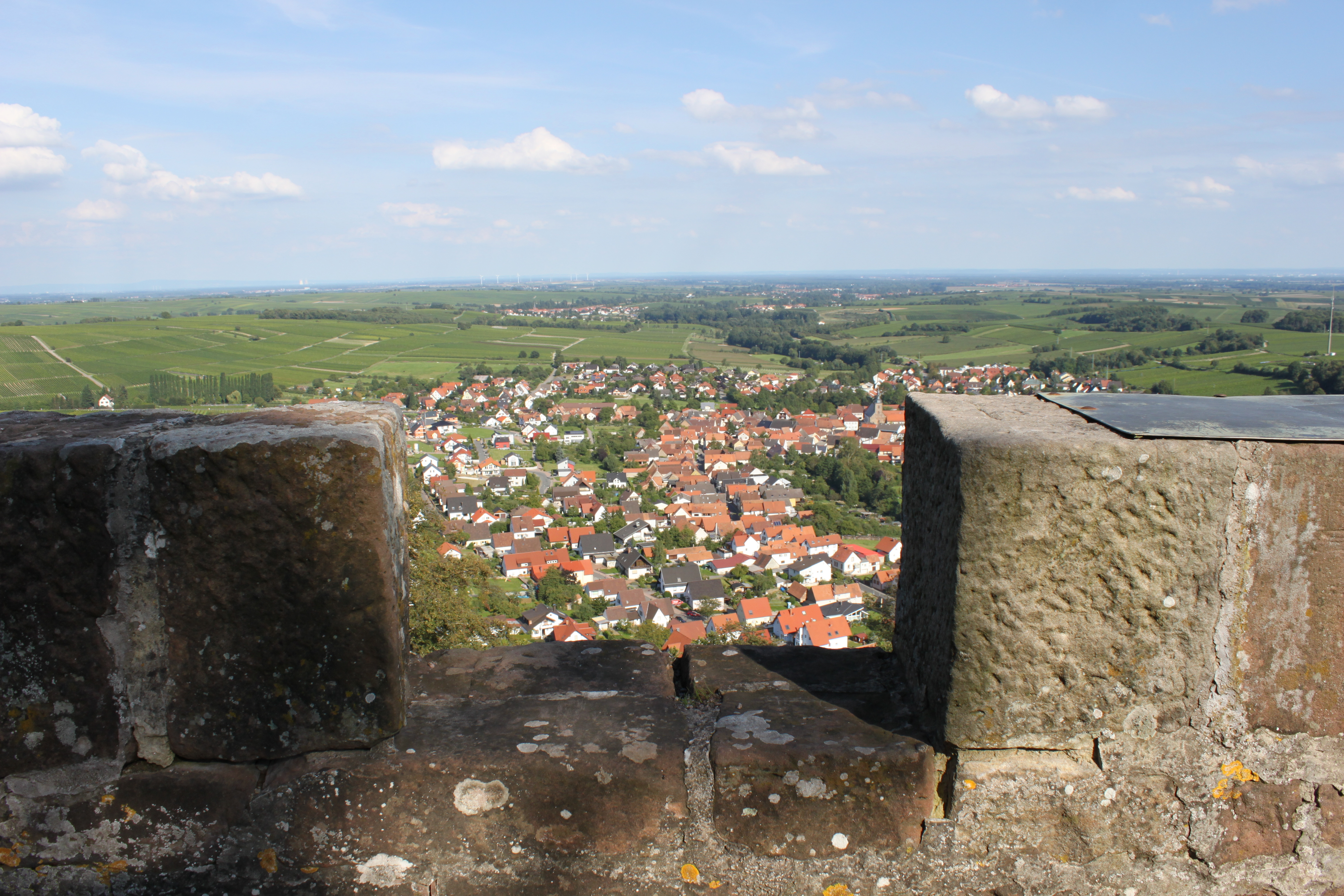 Burg Landeck Blick auf Klingenmünster